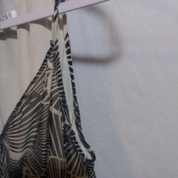 Walter Silk Elegant Floral Print Tank Dress Tropical Vacation Size M - Picture 7 of 9